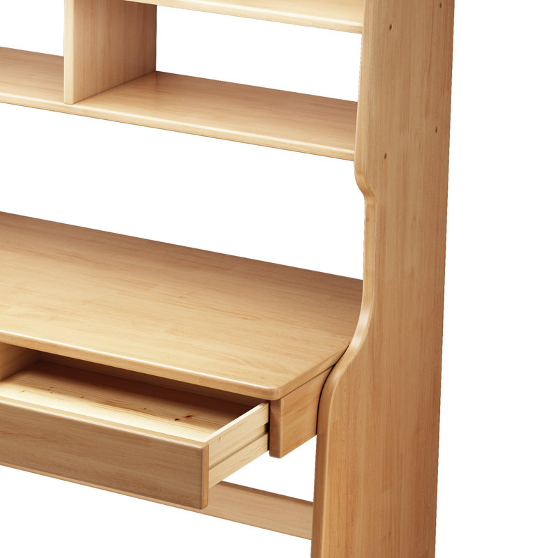 Table d'ordinateur Gribble 51,2 po, Bois naturel