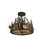 Moose At Dusk 4 - Light Chandelier