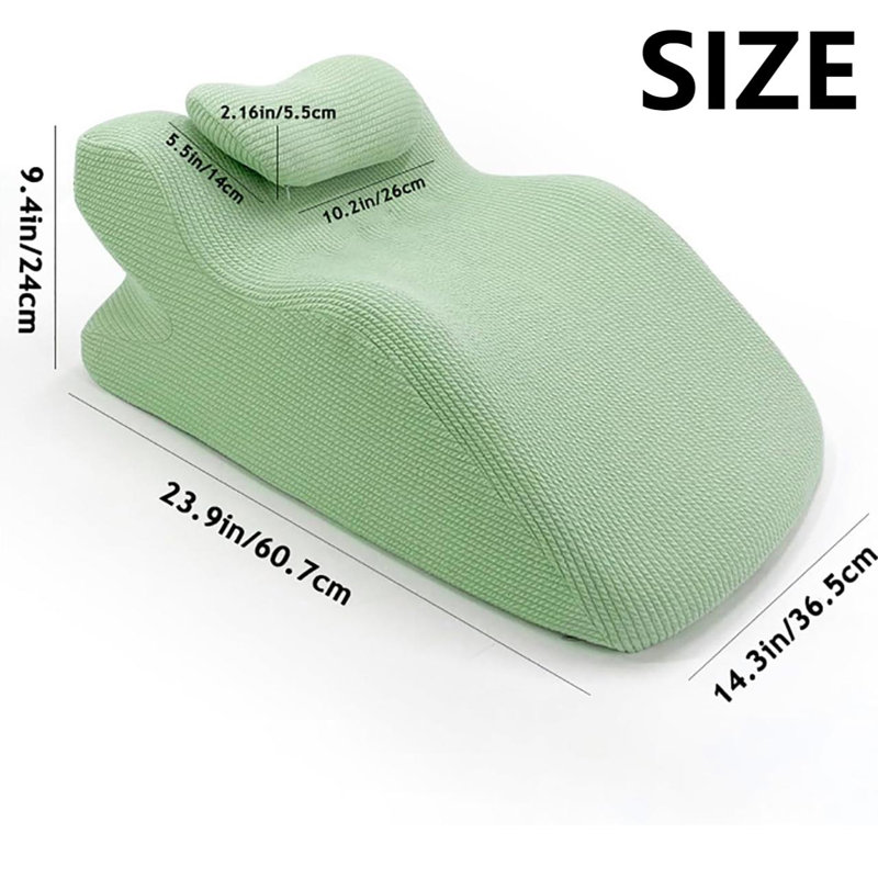 Coussin ergonomique pour adulte en mousse viscoélastique, Vert