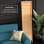 6 Ft. Tall Wooden Louvered Room Divider Walnut 3 Panel-1123949875-1123949887