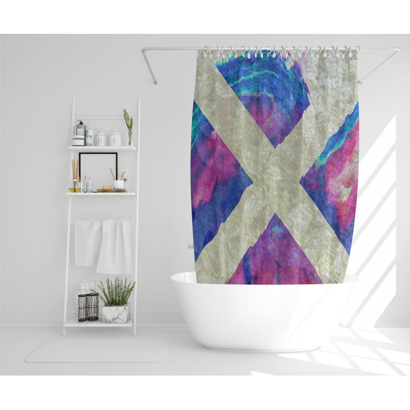 Scotland Flag Designer Shower Curtain