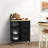 Ariayah Solid Wood Top Kitchen Island Cart with Wheels  & Drawers-1767858143