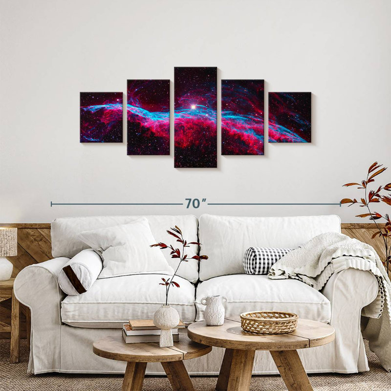 The Veil Nebula, 24" H x 55" W