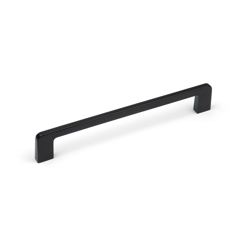 160mm Matt Black Curved D-Bar Handle