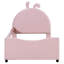 Upholstered Daybed With Rabbit Ear Shaped Headboard-1306053170