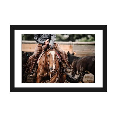«Cutting Horse I», reproduction de photo sur toile