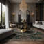 Tapis gris soyeux et moelleux-588103791