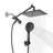Adjustable 8" High Pressure Dual Shower Head with 5-Spray Handheld Shower-99187411