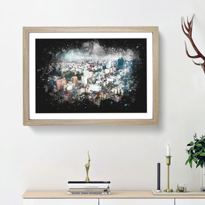 Buenos Aires Skyline in Argentina - Framed Print