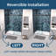 Porte de douche à dérivation, porte coulissante-112608418
