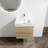 Wall-Mounted Bathroom Vanity With Resin Sink