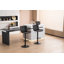 Swivel Upholstered Adjustable Height Counter Stool with Metal Frame-10224153