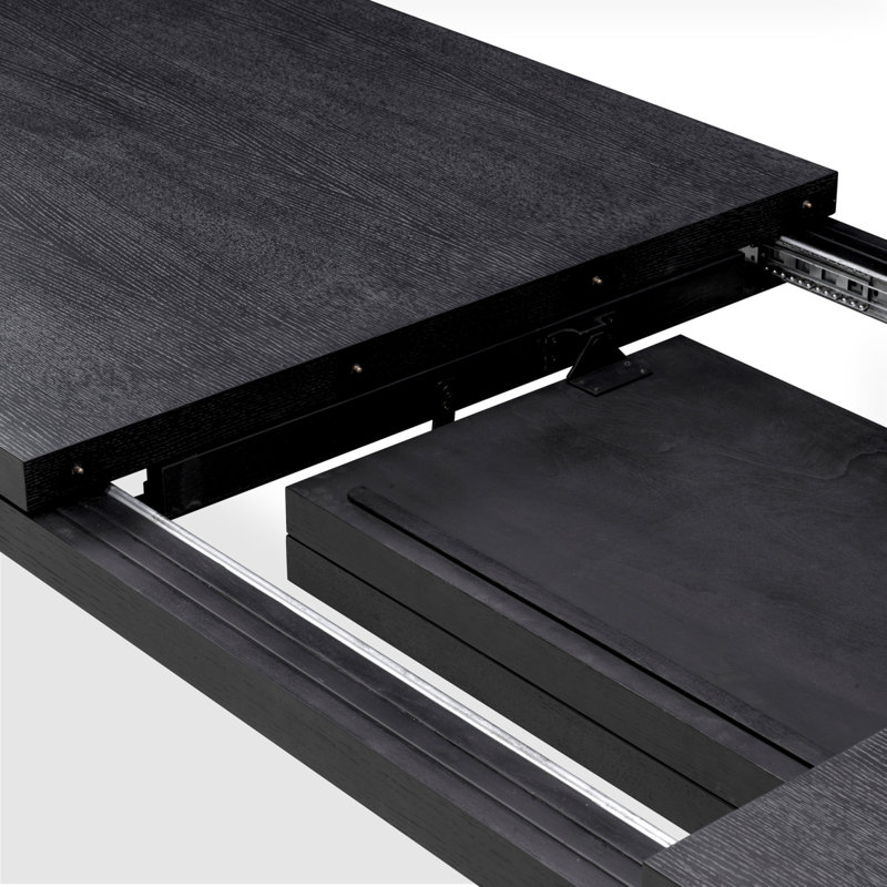 Atelier Dining Table, 31.5" H x 137.8" L x 39.37" W, Charcoal Gray Oak