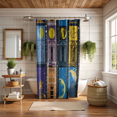 Celestial Puzzle - Premium Shower Curtain
