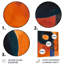 «Retro Dada», peinture orange et noir - reproduction d'art abstrait mural-506644184-506644190