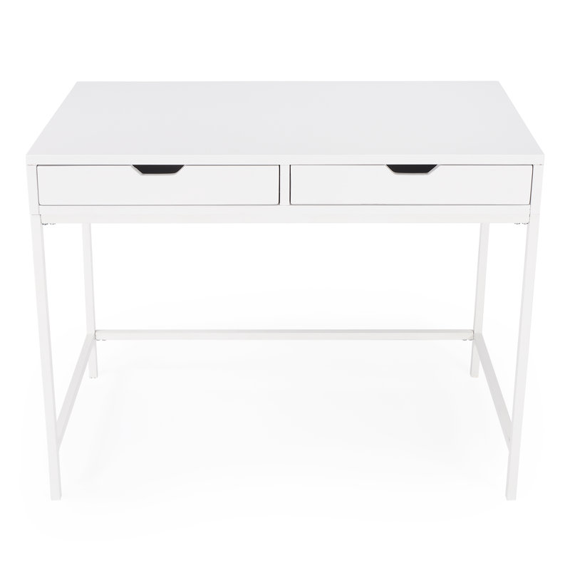 Aerne Solid Wood Desk, White
