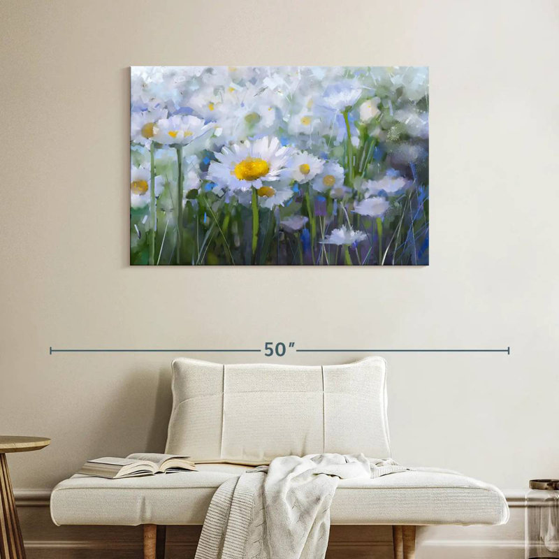 Harnek Meadow Of Daisies, 26" H x 39" W