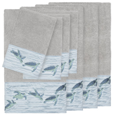 Mia 8 Piece Turkish Cotton Towel Set