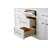 Tiosha 60'' Single Bathroom Vanity in White with Engineered Stone Top