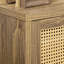 Armoire brune avec portes - Rangement spacieux pour divers articles, attrait de porte polyvalent et fonctionnel