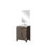 Comptoir de salle de bain en chêne brun l 18 po x P 18 po, comptoir en acrylique, 18 po Miroir, meuble-lavabo avec comptoir, 24 po-1630335666