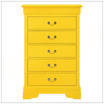 Commode, jaune