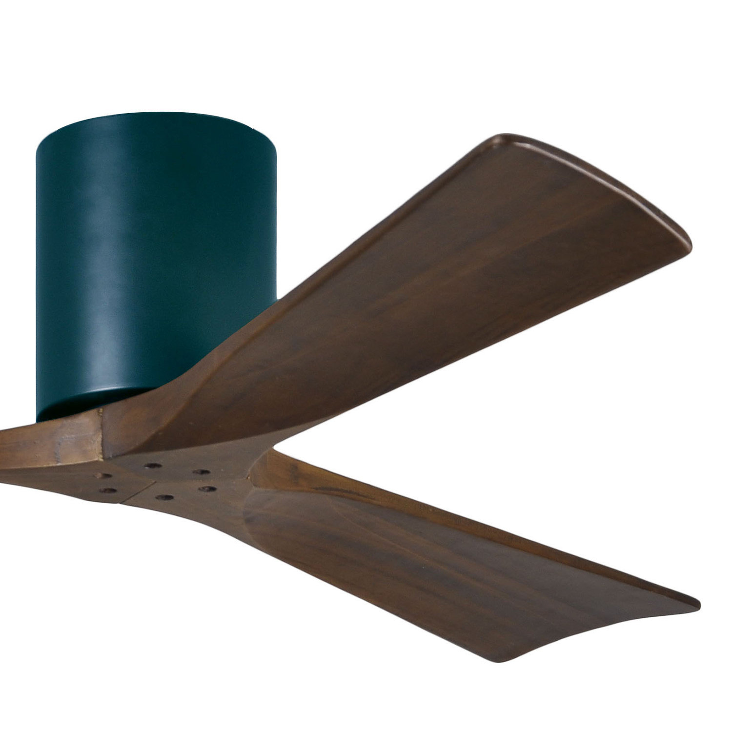 Olivier 72" Ceiling Fan, Matte Black, Walnut Tone, 52"
