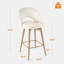 Tabouret de bar pivotant à 360 ° avec dossier-599456899