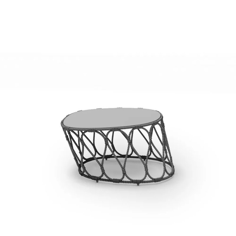 Forma Outdoor Coffee Table, Pale Gray