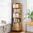 Rotating Bookshelf, 360° Display Round Spinning Bookshelf with Wheels, Space-Saving, Small Space Rotating Bookshelf Tower for Bedroom, Living Room, Home, Office-482248805-482248804