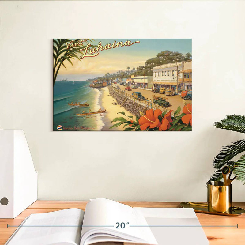 Gillard Visit Lahaina, 8" H x 12" W