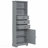 Tall Storage Cabinet With 3-Drawers And Adjustable Shelves For Bathroom, Study, Office And Interior, MDF Board With Painted Finish