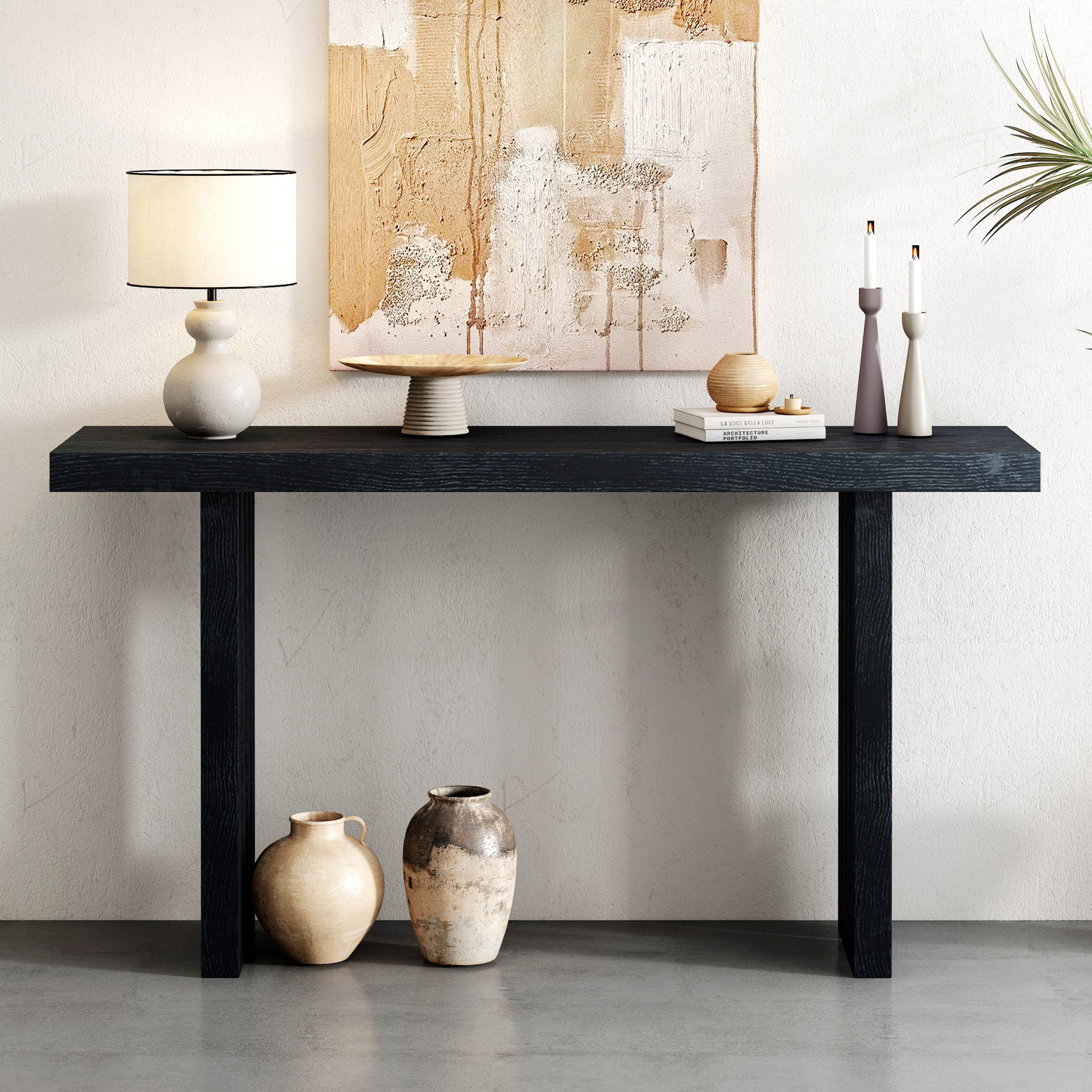 Gracie Oaks Rectangular Entryway Console Table, Accent Table - Wayfair ...