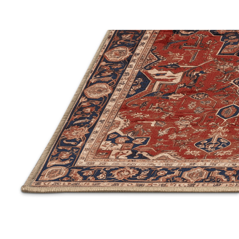 Tapis brun lavable à la machine, Carré 8 pi