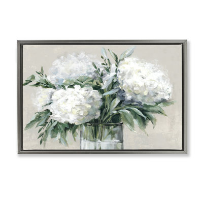Full Hydrangeas dans une toile flottante encadrée par Alex Black
