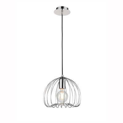 Schwerin 1 - Light Chrome Single Pendant