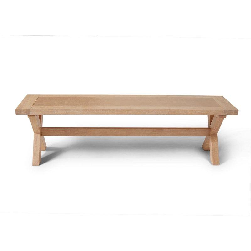Gracela Bench, 42.5cm H x 170cm L x 37.5cm D, Whitewash Oak