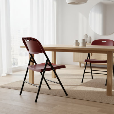 Chaise pliante en plastique robuste