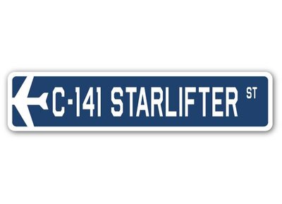 Blaser C-141 Starlifter Air Force Aircraft Military Aluminum Street Sign -  Trinx, 792B79E73B724A14AFBB0D3AA43CB0AB