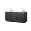 Ensemble de meuble-lavabo double en chrome l 72 po x P 22 po Abbey-105300786-112686609