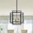 4 - Light Lantern Square / Rectangle Chandelier-151039850