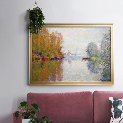 "Autumn on the seine at Argenteuil", 1873, reproduction d'art sur toile