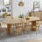 Oval Wood Dining Table with 2 Legs-1315168846-1315168845