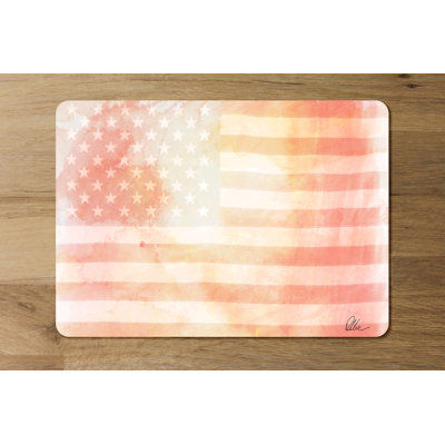 Moxee Polyester-Coated Hardboard No Pattern Rectangle Placemat
