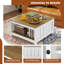 Table basse avec tablette de rangement Farmhouse Rustic
