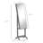 Floor Standing Jewelry Cabinet, Lockable Jewelry Organizer with Full-Length Mirror, and 3 Adjustable Angles, Grey