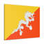 Bhutan Country Flag, toile vibrante, décoration murale sans cadre-1875702661