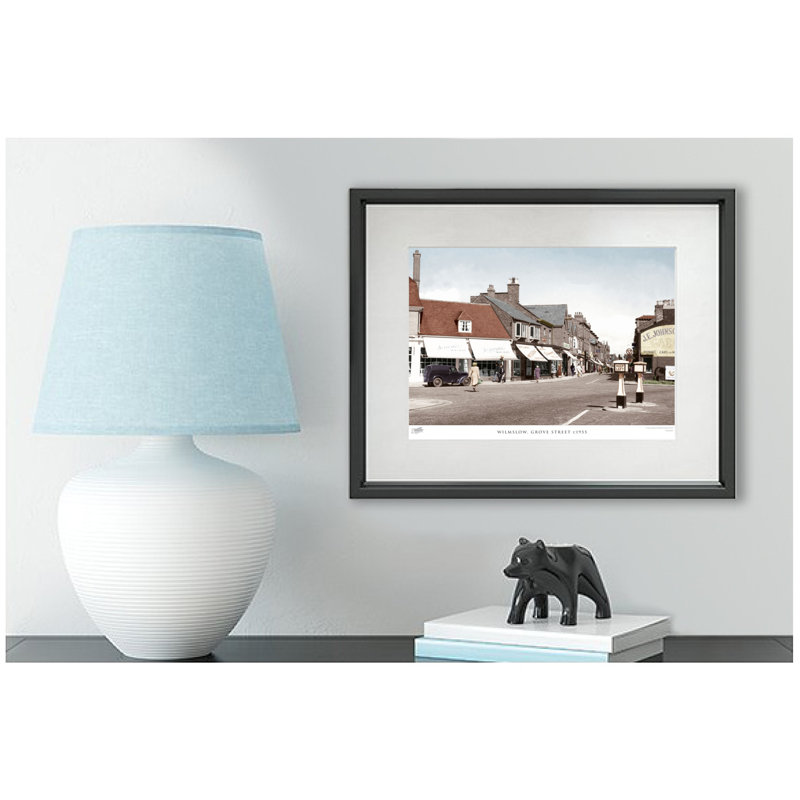 Wilmslow, Grove Street C1955 - Single Picture Frame Print, 60cm H x 80cm W x 2.3cm D