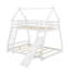 Lit superposé simple au-dessus de grand lit avec filets d'escalade et rampe d'escalade-2038154114