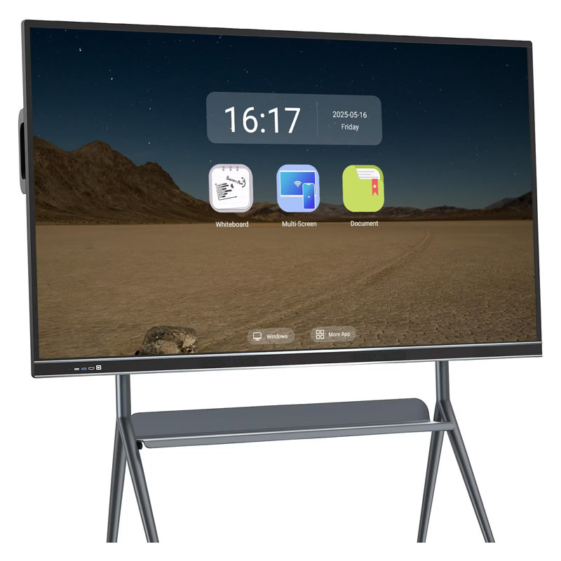 JYXCN - Tableau de conférence intelligent 75 "4K 20 points avec tableau blanc électronique interactif tactile sans fil pour bureau de classe (fixation murale incluse)